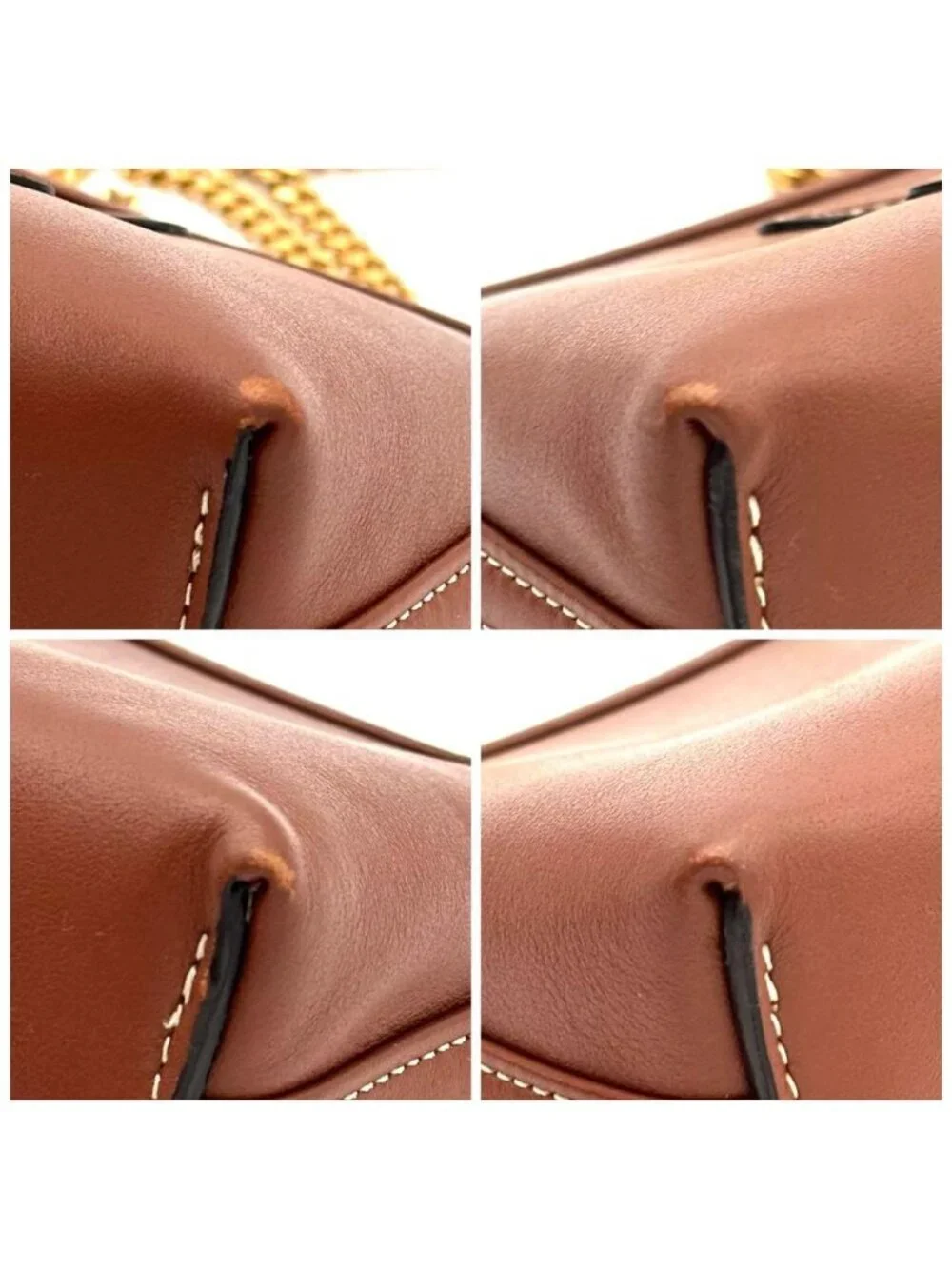 Celine Chain Shoulder Bag Clutch Cuir Leather